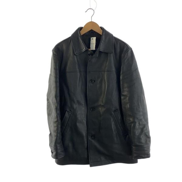 GAP◇OLD GAP/カーコート/中国製/レザージャケット/XS/牛革/BLK/無地