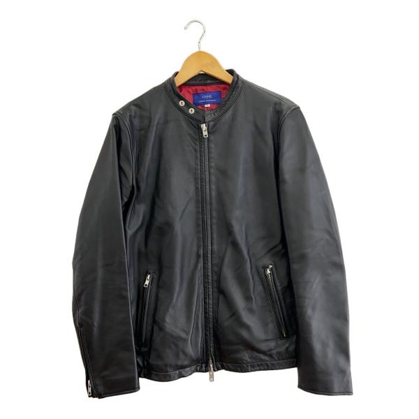 ITEMS URBAN RESEARCH◇レザージャケット・ブルゾン/38/羊革/BLK/無地