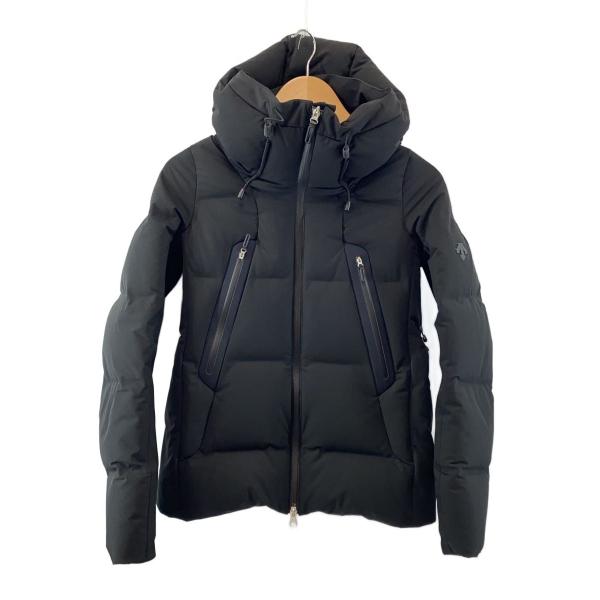 DESCENTE◇ダウンジャケット/M/ポリエステル/BLK/無地/DAWQGK40U