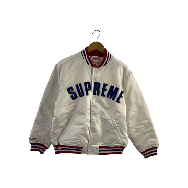 Supreme◇21SS/Mitchell & Ness Satin Varsity Jacket/M/ポリエステル