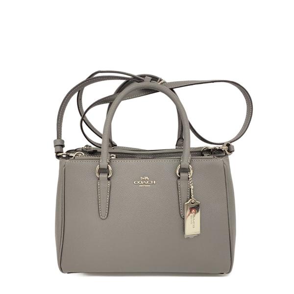 COACH◇ミニサリー キャリーオール/2WAY/ショルダーバッグ/--/GRY