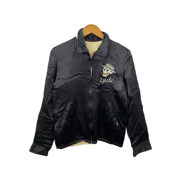 RUDE GALLERY◇スカジャン/2/レーヨン/BLK// : セカンドストリート