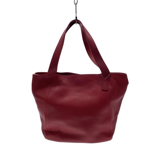 COACH◇トートバッグ/レザー/RED/4182/オールドコーチ// : セカンド