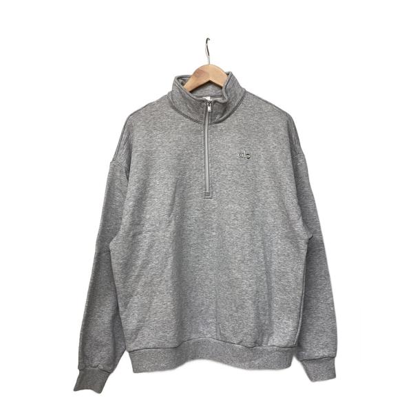 alo(ALO YOGA)◇Zip Pullover/ハーフジップスウェット/M/コットン/GRY