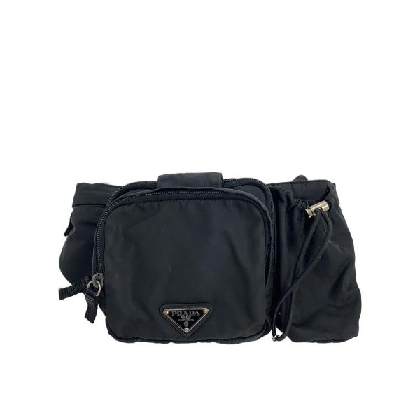 PRADA◇ショルダーバッグ/ナイロン/BLK/無地 : セカンドストリート