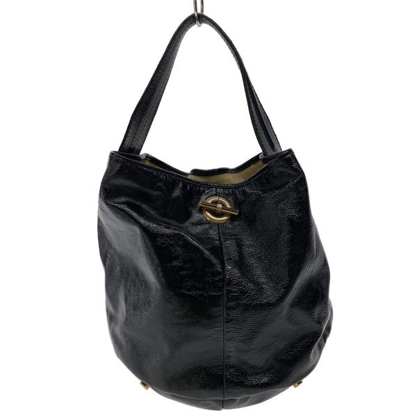 YVES SAINT LAURENT◇ハンドバッグ/--/BLK/無地// : セカンド