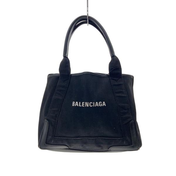 BALENCIAGA◇トートバッグ/キャンバス/BLK/無地 : セカンドストリート