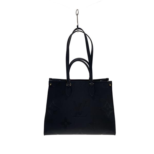 LOUIS VUITTON◇オンザゴーMM_モノグラム・アンプラント/レザー/BLK