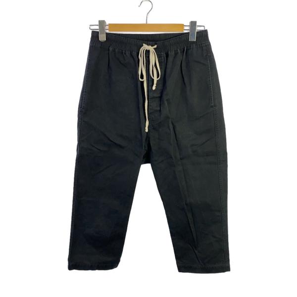 Rick Owens◇クロップドパンツ/38/コットン/BLK/無地/RU17F8395-DT