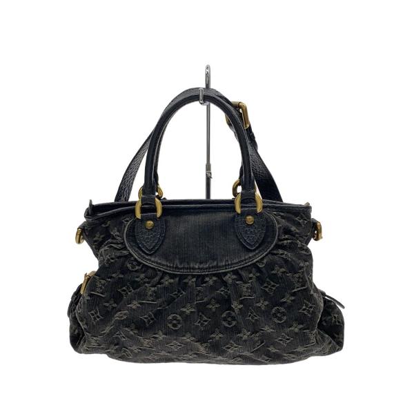 美品！ヴィトン ネオカビィ LOUIS VUITTON◇ネオ・カビィMM_モノグラム・デニム/デニム/BLK/総柄