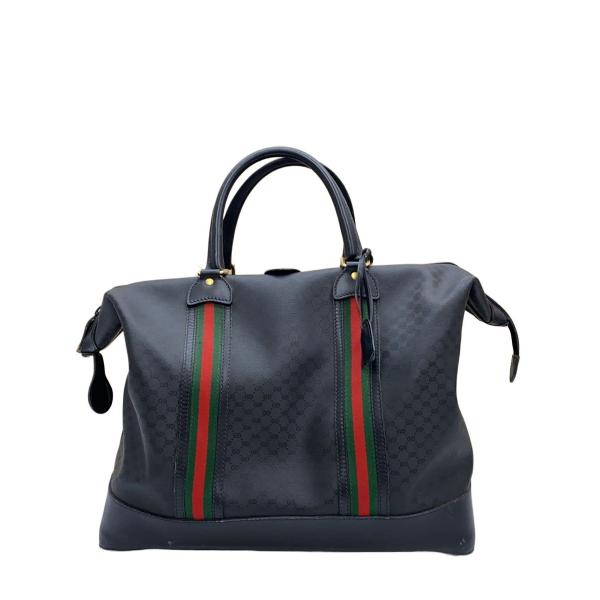 GUCCI◇ボストンバッグ/--/BLK/モノグラム : セカンドストリートYahoo