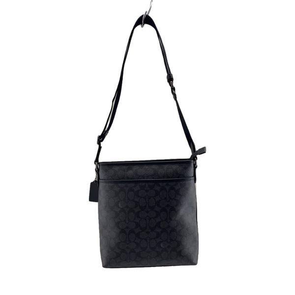 COACH◇ショルダーバッグ/レザー/BLK/総柄/CW227 : セカンドストリート