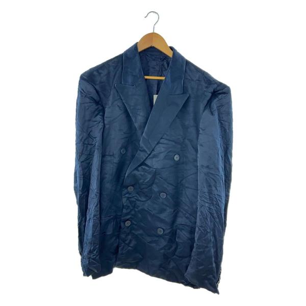 BALENCIAGA◇テーラードジャケット/2/レーヨン/NVY/751754