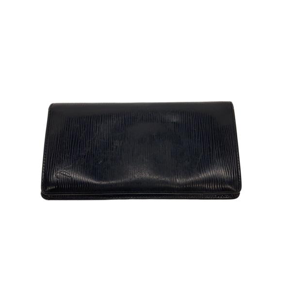 LOUIS VUITTON◇1)ポルト・フォイユ・ブラザ_エピ/レザー/BLK/メンズ