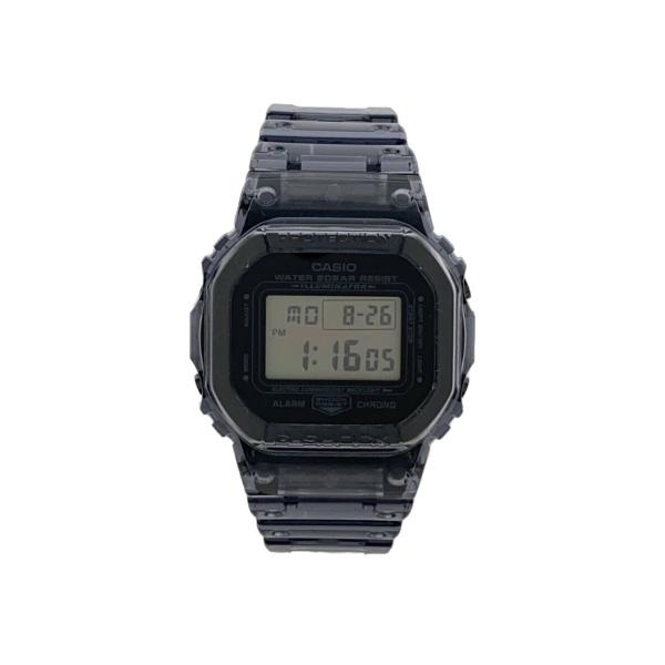 CASIO◇クォーツ腕時計/デジタル/ラバー/BLK/DW-5600/BEAMS別注