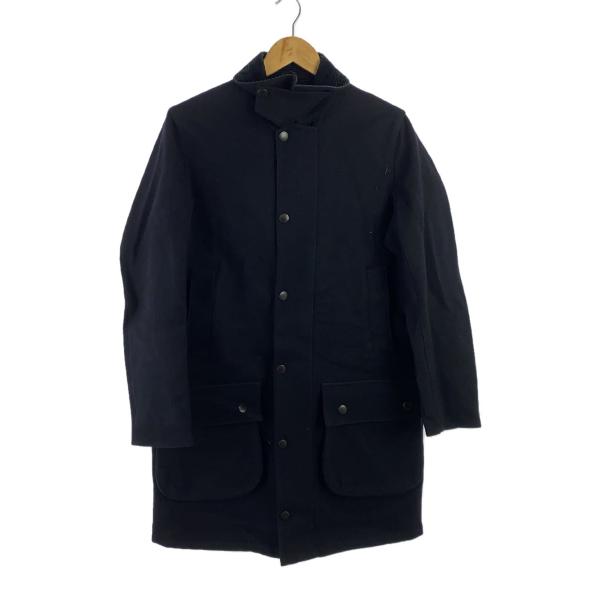 Barbour◇コート/36/ウール/BLK/無地/SL BORDER BONDED WOOL
