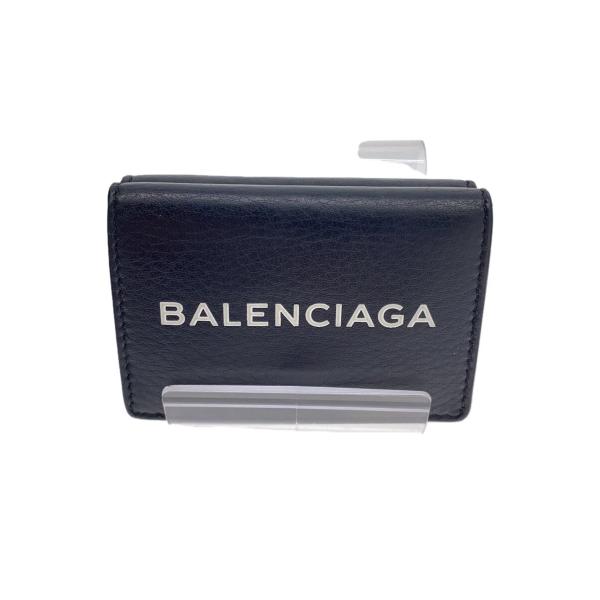 BALENCIAGA / バレンシアガ/X472QWC/505055・1060・Y・5681/3つ折り財布/レザー/ブラック// BALENCIAGA◇3つ折り財布/レザー/BLK/レディース/505055・1060
