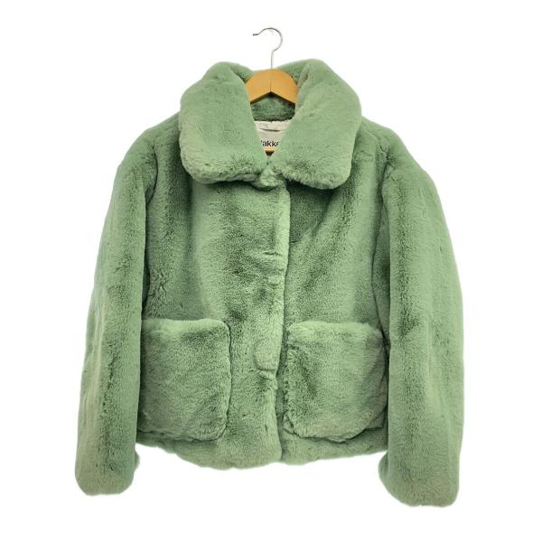 Jakke◇コート/S/ポリエステル/GRN/Traci Faux Fur Coat/ファーコート