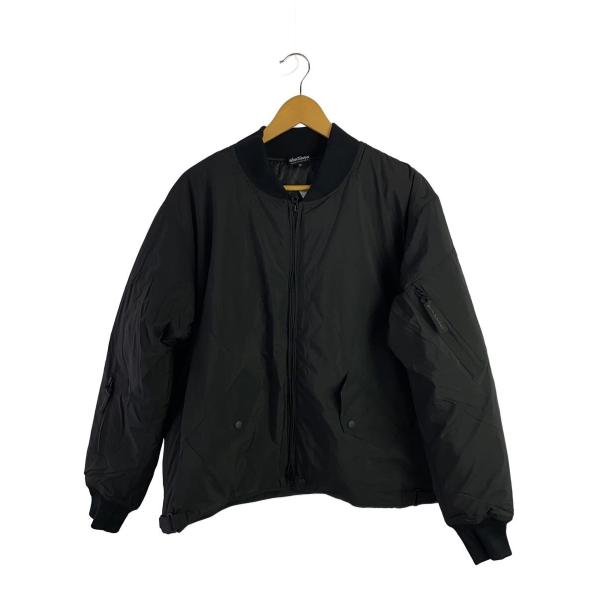 WILDTHINGS◇フライトジャケット/M/ナイロン/BLK/無地 : セカンド