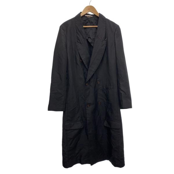 COMME des GARCONS ブラック ダブルブレスト トレンチコート COMME des GARCONS HOMME PLUS◇AD2019/フロックコート/ダブルブレスト