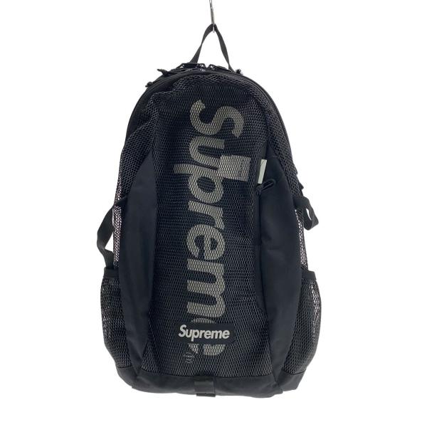 Supreme◇20SS/backpack/バックパック/メッシュ/ポリエステル/ブラック