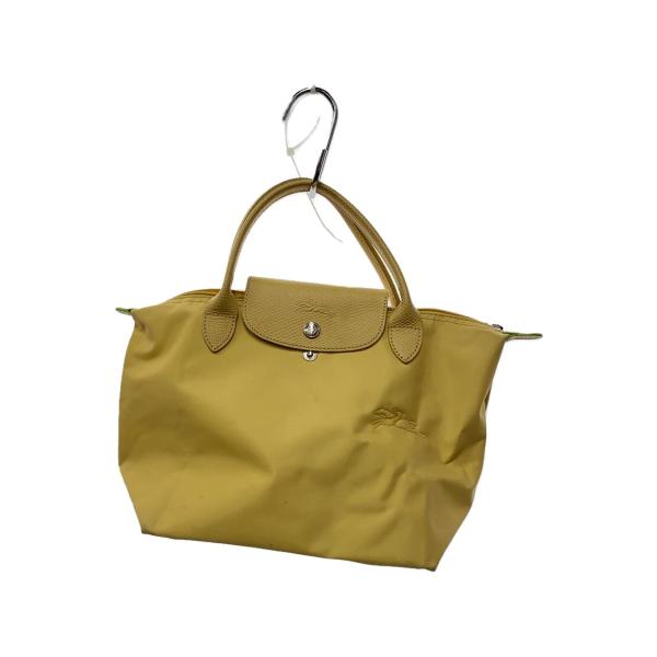 LONGCHAMP◇ハンドバッグ/ナイロン/イエロー/無地/L1621919A81 LONGCHAMP◇ハンドバッグ/ナイロン/イエロー/無地/L1621919A81