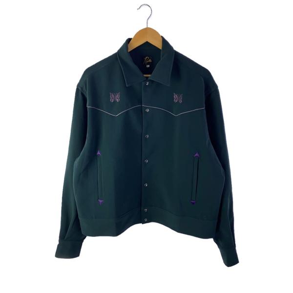 Needles◆Piping Cowboy Jacket/L/ポリエステル/GRN/無地/NS150