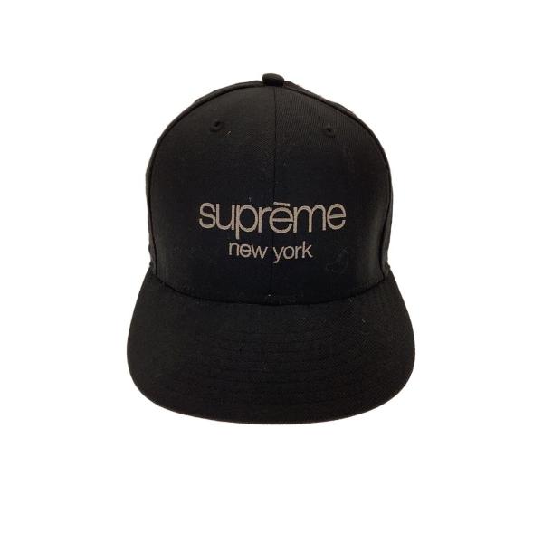 Supreme◇キャップ/7 3/8/BLK/メンズ/クラシックロゴ : セカンド