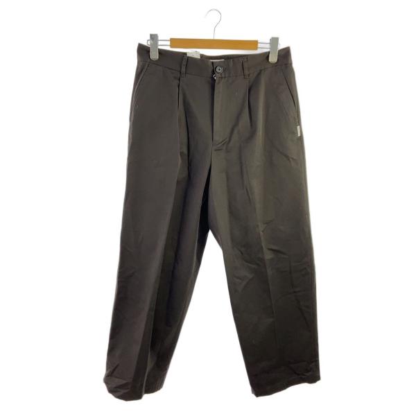 TTT_MSW◇スラックスパンツ/XL/ポリエステル/BRW/無地/TTT-25AW-PT02