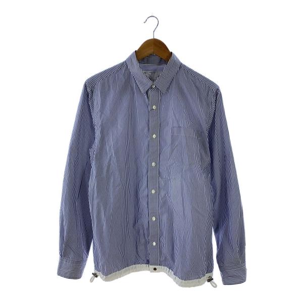 sacai◇長袖シャツ/3/コットン/BLU/ストライプ/SCM-049 : セカンド