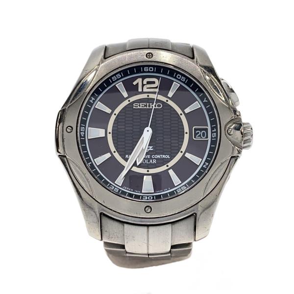 SEIKO◇イグニッション/ソーラー腕時計/アナログ/ステンレス/7B22-0AA0
