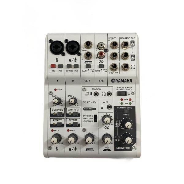 YAMAHA◇ウェブキャスティングミキサー/AG06/出力USB付き : セカンド