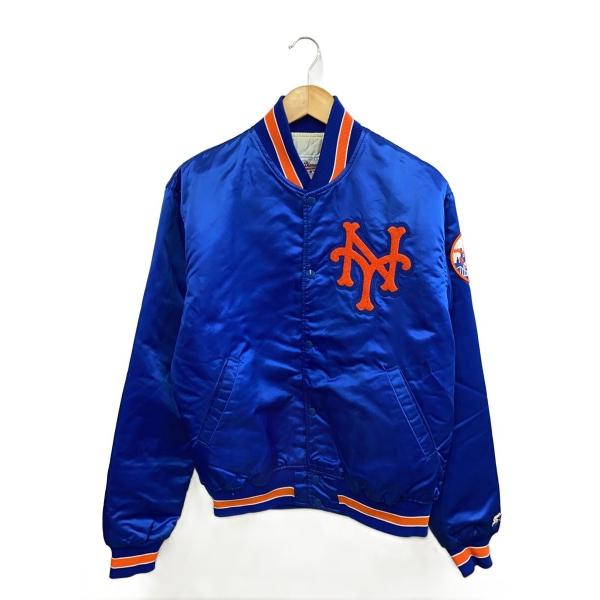 STARTER◇90s/ニューヨークメッツ/スタジャン/L/ナイロン/BLU