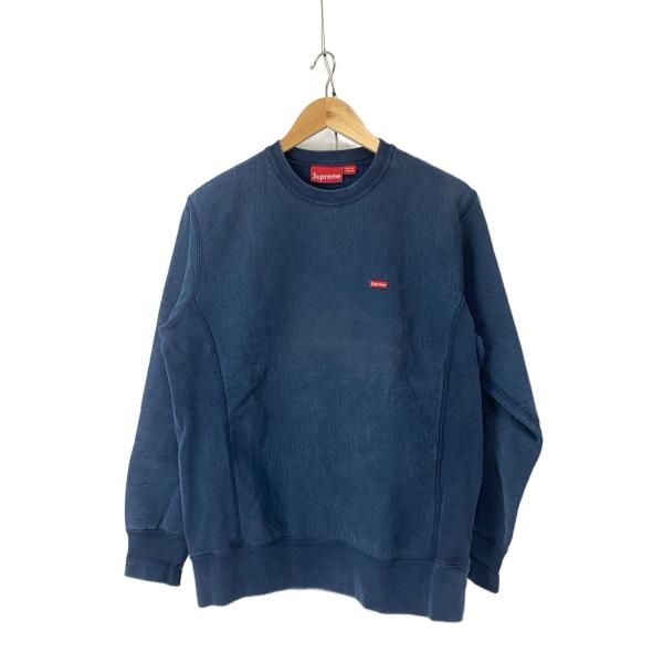 Supreme◇スウェット/M/コットン/ネイビー/23AW/Small Box Crewneck