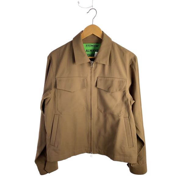 TTT_MSW◇ジャケット/M/ポリエステル/CML/無地/TTT-2021AW-JK06