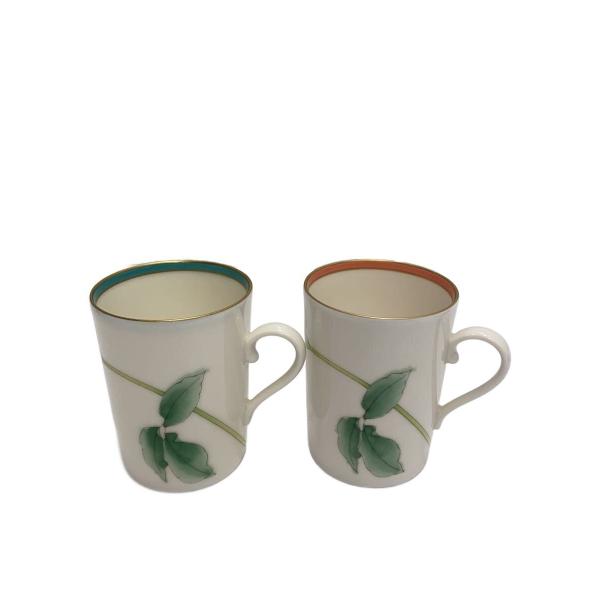 香蘭社◇ブライトローズ/ペアマグカップ/2点セット/WHT/IP1195-2HML