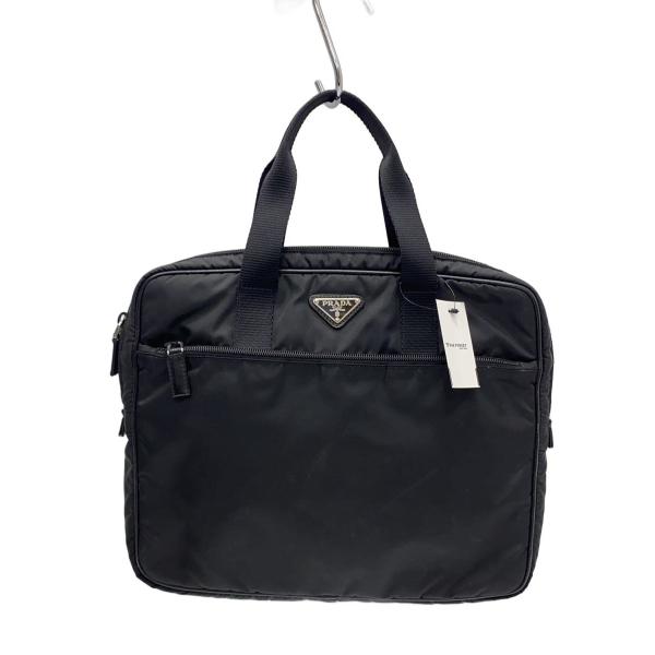 PRADA◇ビジネスバッグ/ナイロン/BLK/無地 : セカンドストリートYahoo