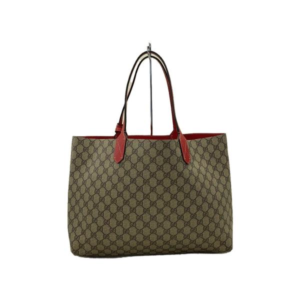 GUCCI◇リバーシブルトートバッグ/--/RED/368563 : セカンドストリート