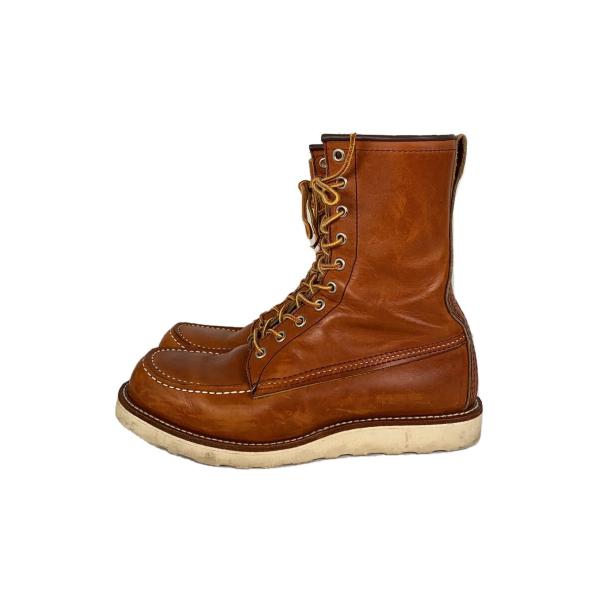 Red Wing ブラウン レースアップブーツ 8E RED WING◇レースアップブーツ・8インチクラシックモックトゥ