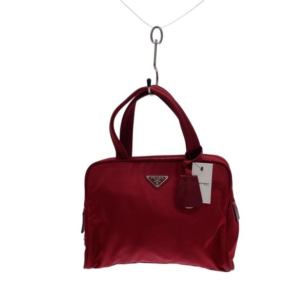 PRADA◇ハンドバッグ/ナイロン/RED/無地/B8495// : セカンドストリート