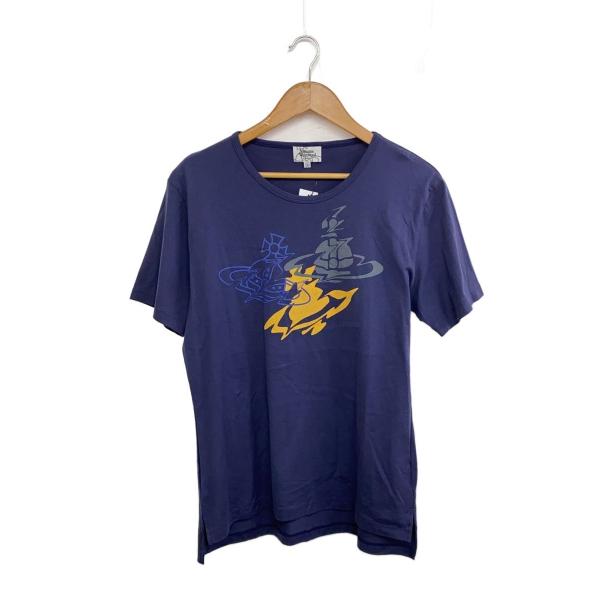 Vivienne Westwood◇Tシャツ/40/コットン/NVY/プリント/VW-24-75380