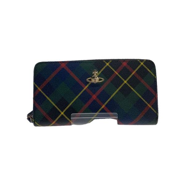 Vivienne Westwood◇長財布/レザー/マルチカラー/チェック Vivienne Westwood◇長財布/レザー/マルチカラー/チェック