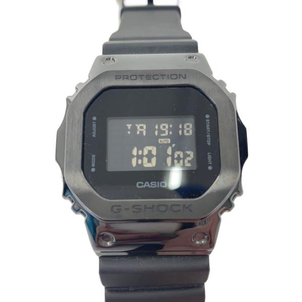 CASIO◇クォーツ腕時計/デジタル/ラバー/BLK/BLK/GM-5600B
