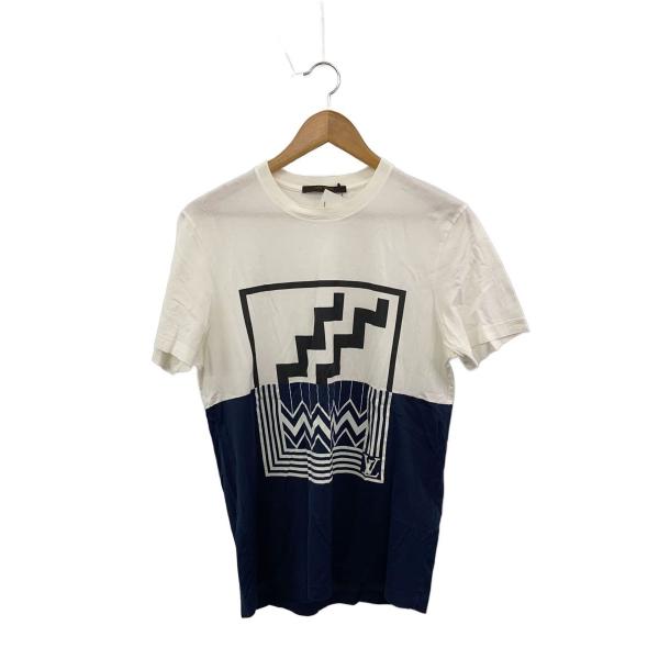 LOUIS VUITTON◇Tシャツ/S/コットン/WHT/プリント/カラコム