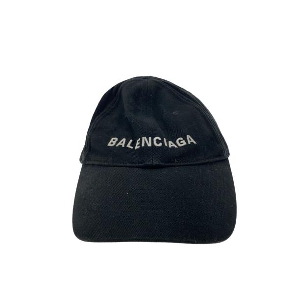 バレンシアガ BALENCIAGA キャップ 帽子 529192 310B2 BALENCIAGA◇LOGO BASEBALL CAP/キャップ/L/コットン/BLK/メンズ