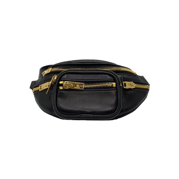 Alexander Wang◇ウエストバッグ/レザー/BLK/無地 : セカンド