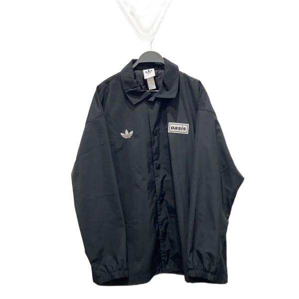 【激レア】dia系 ゴーストオブハーレム ミリタリージャケットy2k vibes adidas◇S/×oasis/コーチジャケット/2L/ポリエステル/BLK/KT3464