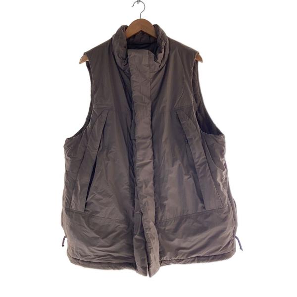 FREAK'S STORE◇ダウンベスト/L/ナイロン/BRW/無地/213-1501