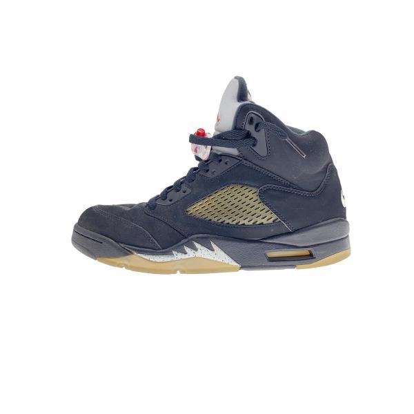 NIKE◆AIR JORDAN 5 RETRO OG/エアジョーダンレトロ/ブラック/845035-003/27cm/BLK//