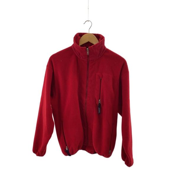 patagonia◇フリースジャケット/S/ポリエステル/RED/無地/25410